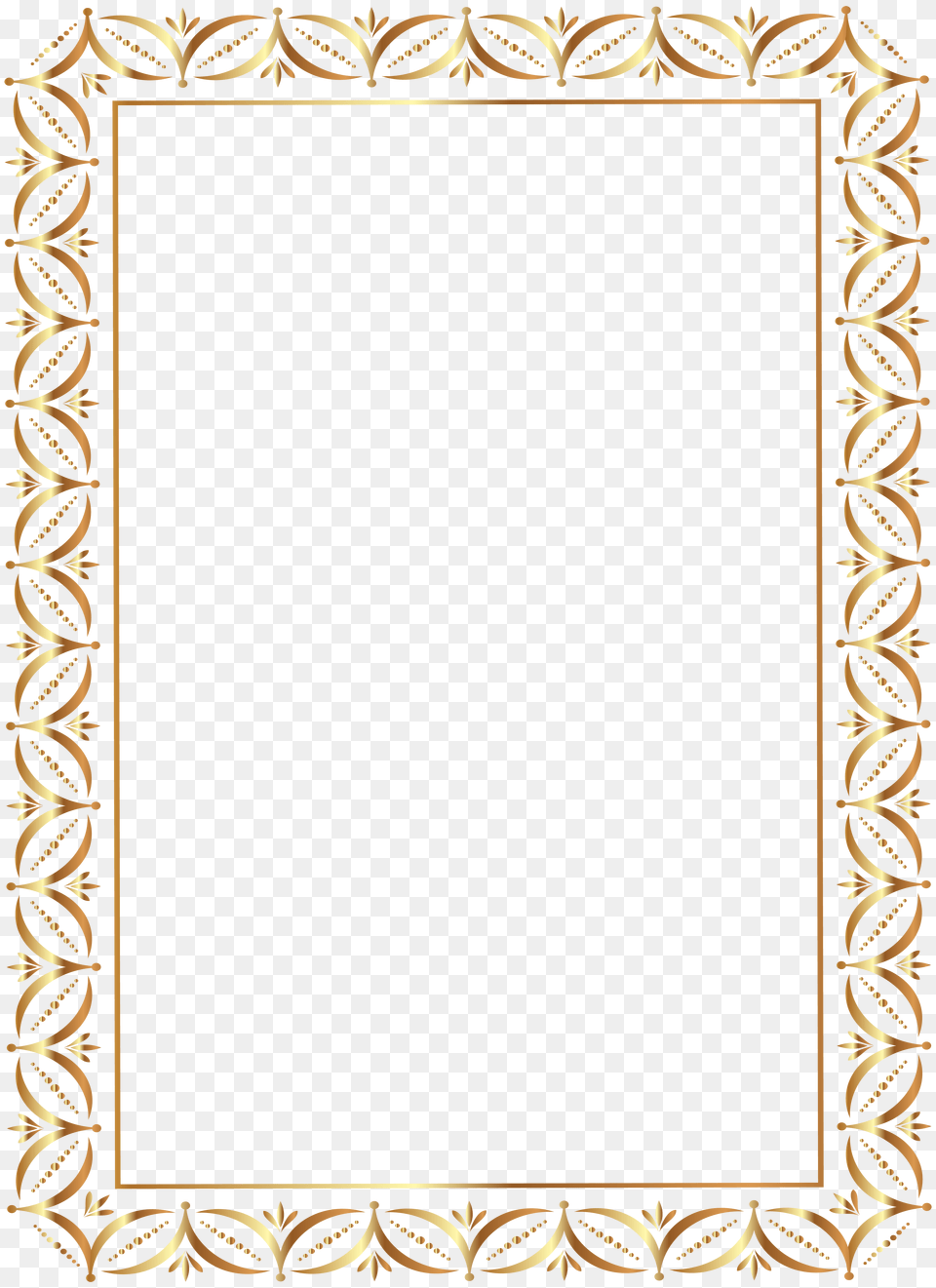 Gold Border Frame Transparent Clip Art Gallery, Mirror Free Png Download