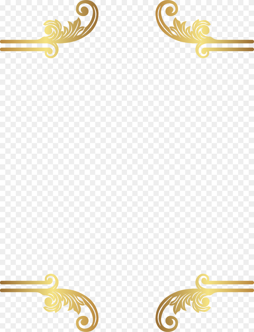 Gold Border Transparent Background, Art, Floral Design, Graphics, Pattern Free Png Download