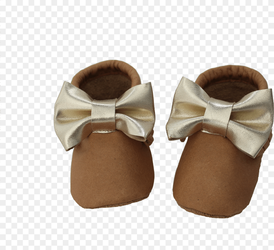 Gold Bow Genuine Leather Moccasins Slip On Shoe, Accessories, Clothing, Footwear, Formal Wear Png