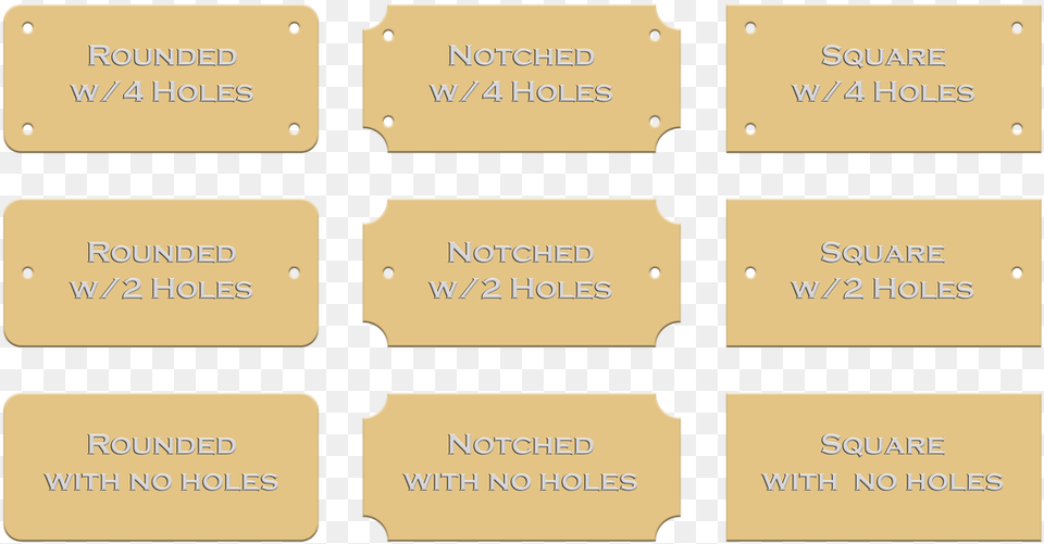 Gold Brass Plates For Engraving, Brick, Text Png