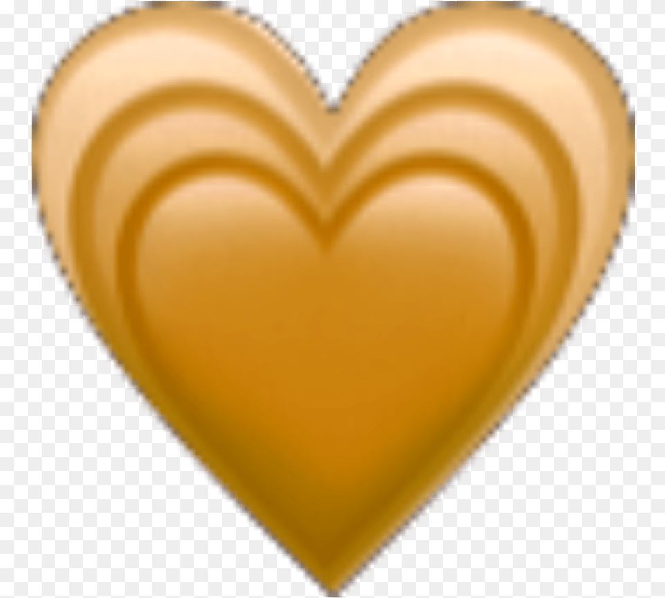 Gold Bronze Heart Emoji Pixle22 Heart Free Transparent Png