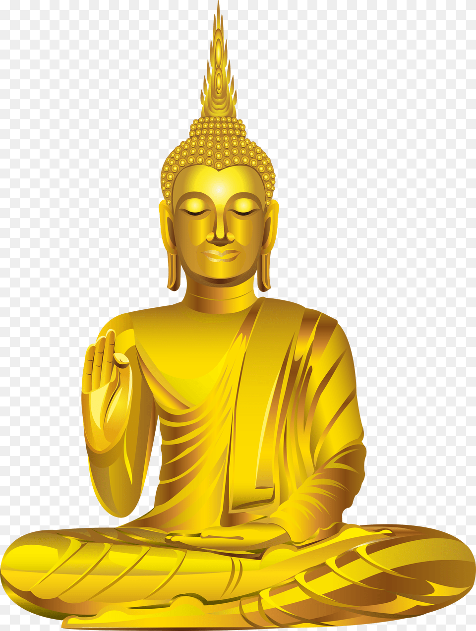 Gold Buddha Statue Clip Art, Crash Helmet, Helmet, Sticker Free Transparent Png