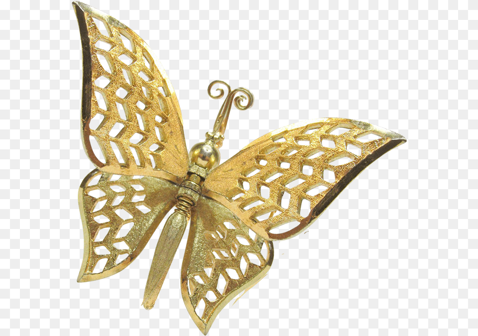 Gold Butterflies Papilio Machaon, Accessories, Bronze, Brooch, Jewelry Free Transparent Png