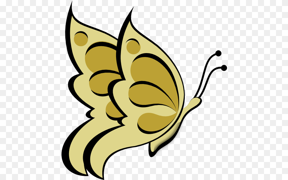 Gold Butterfly Clip Art Clip Art Butterfly, Produce, Plant, Fruit, Food Free Png