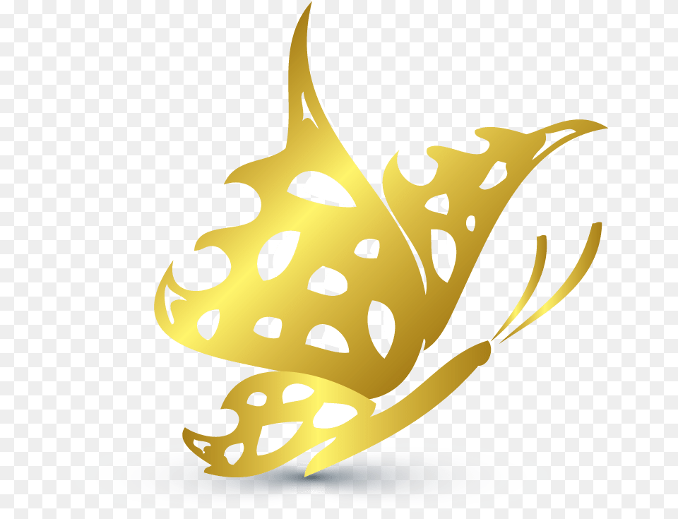 Gold Butterfly Logo Butterfly Logo, Accessories, Jewelry, Clothing, Hat Free Png Download