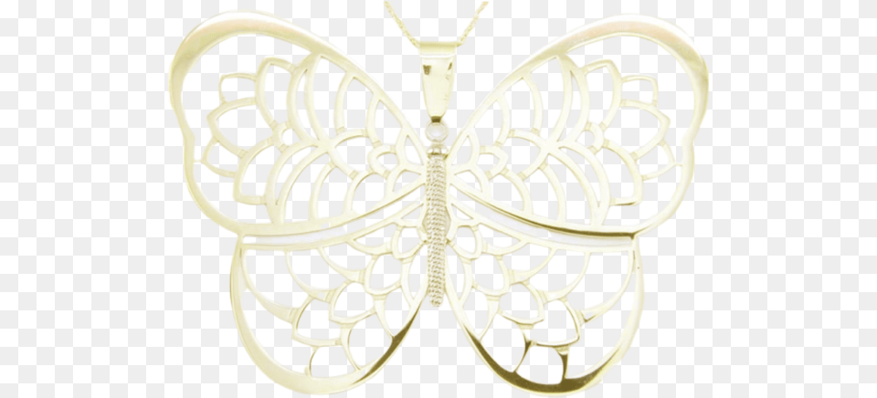 Gold Butterfly Pendent Decorative, Accessories, Earring, Jewelry, Chandelier Free Png Download