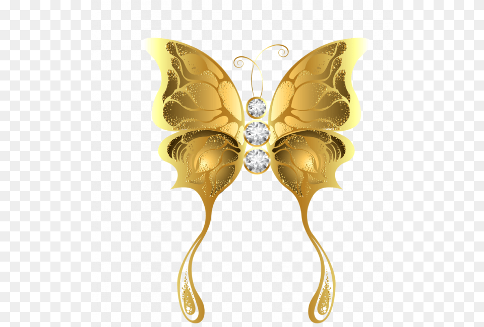 Gold Butterfly Transparent Images Goud Zwart Vlinders Achtergronden, Accessories, Earring, Jewelry, Brooch Png