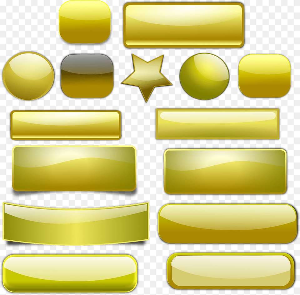 Gold Button Gui, Text, Symbol Free Png Download