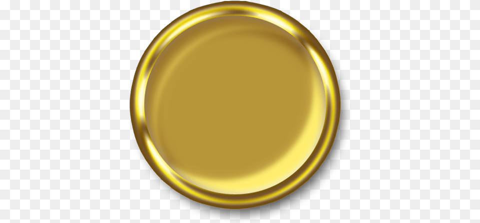 Gold Buttons Graphic Library Transparent Solid, Disk Free Png Download
