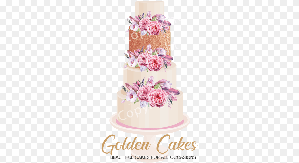 Gold Cake Logo Wedding Cake, Dessert, Food, Wedding Cake, Birthday Cake Png Image