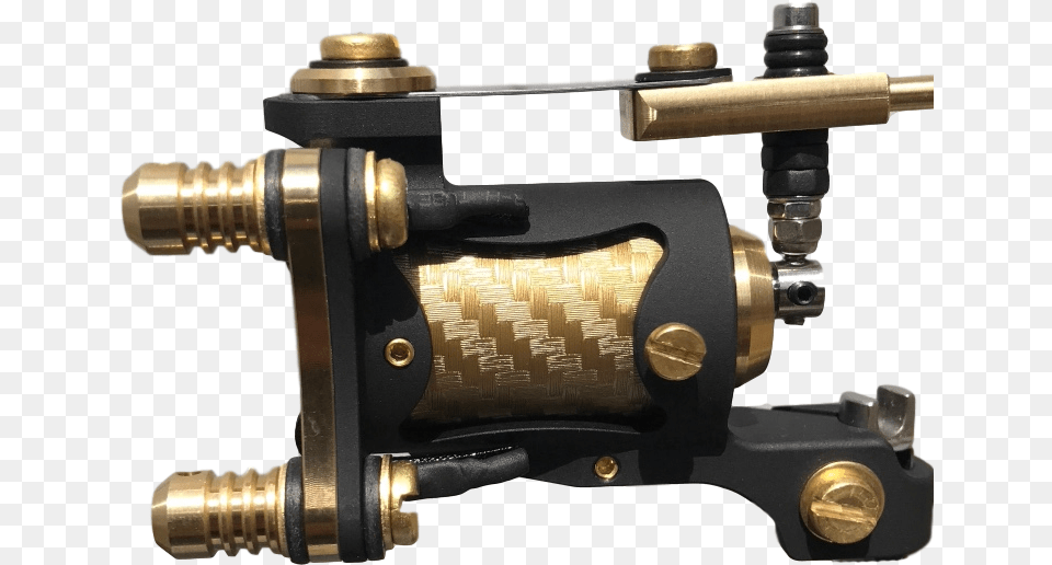 Gold Carbon Decode Hybrid Weapon, Bronze, Device, Power Drill, Tool Png Image