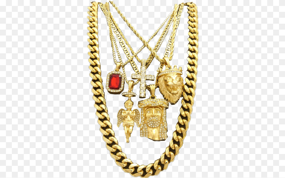 Gold Chain Combo Kit Official Ps Gold Chain Hd, Accessories, Jewelry, Necklace, Treasure Png
