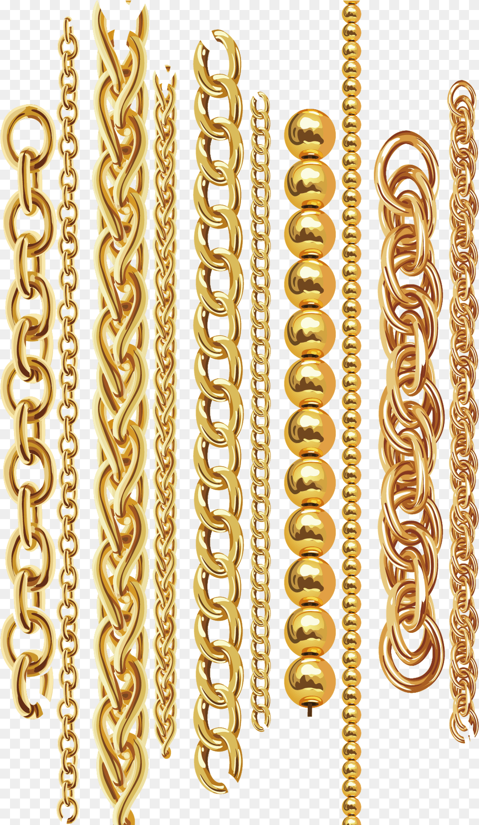Gold Chain Vector, Necklace, Jewelry, Accessories, Female Free Transparent Png