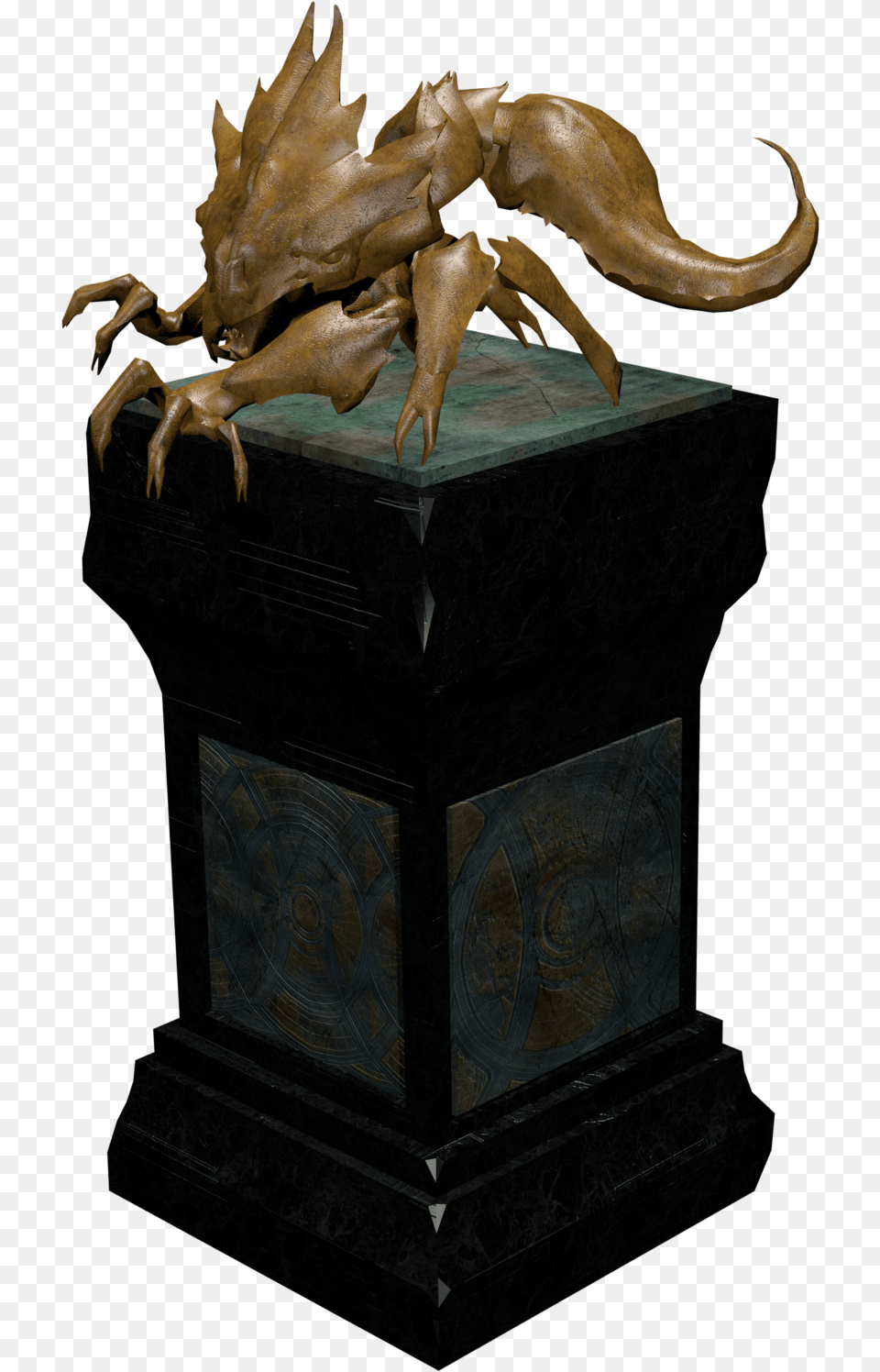 Gold Chak Gerent Trophy Guild Wars 2 Wiki Gw2w Guild Wars 2, Bronze, Animal, Dinosaur, Reptile Free Png