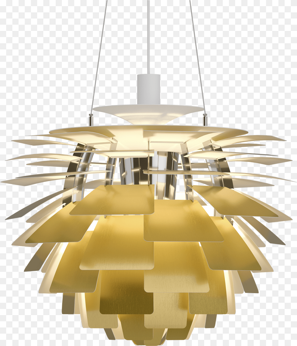 Gold Chandelier Ph Artichoke Lamp Transparent Ph Artichoke, Lighting, Boat, Transportation, Vehicle Free Png
