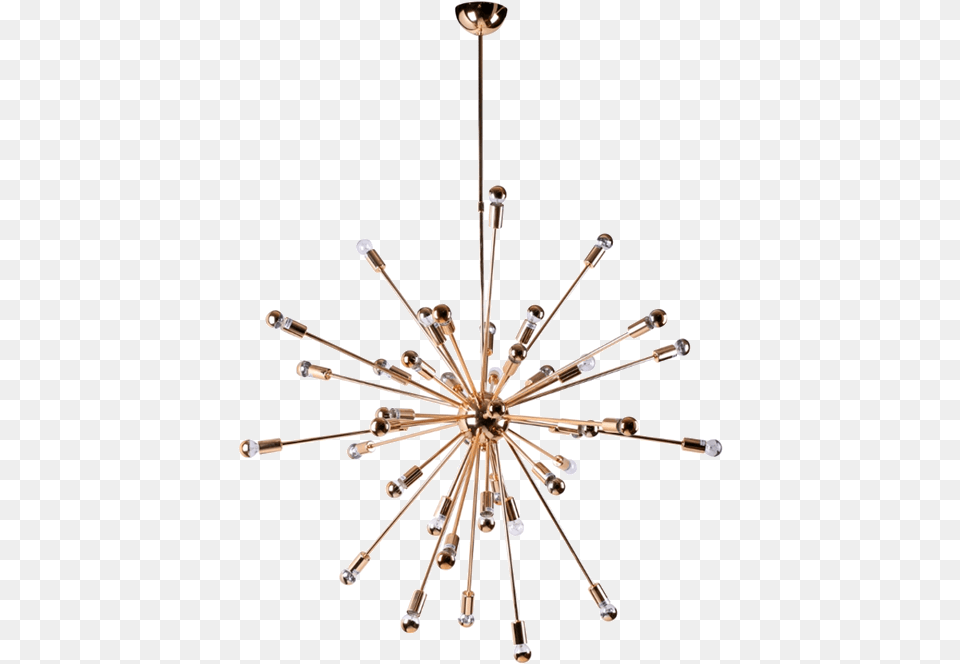 Gold Chandelier Sputnik Gold, Lamp Png