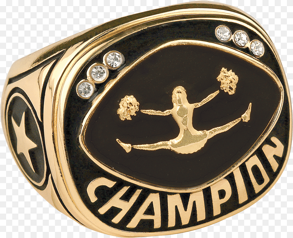 Gold Cheer Champion Ring Soccer Champion Ring Free Png