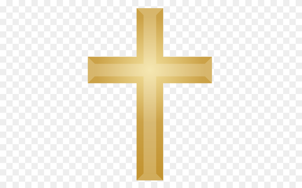 Gold Christian Cross No Red, Symbol Free Transparent Png