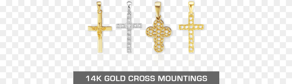 Gold Christian Ross Metals Christian Cross, Symbol, Crucifix Free Png Download