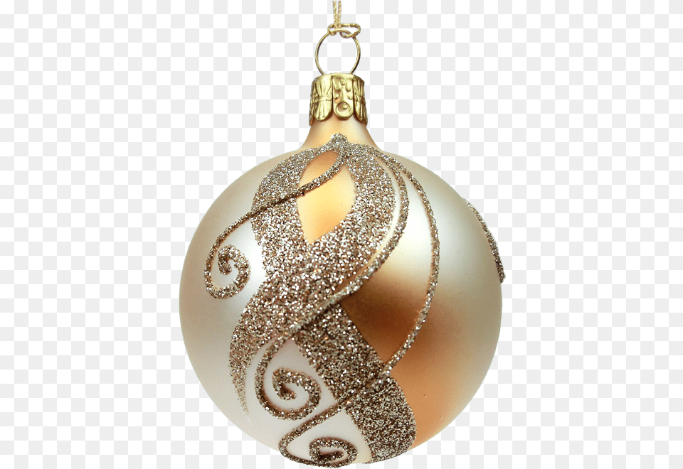 Gold Christmas Balls Ornaments Christmas Ornament, Accessories, Pendant, Jewelry, Necklace Free Png