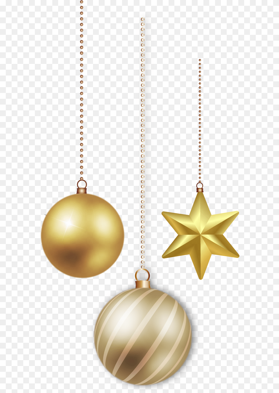 Gold Christmas Balls Ornaments Christmas Ornament Vector, Accessories, Earring, Jewelry Png Image