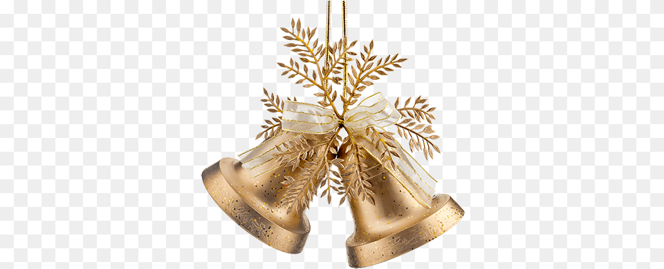 Gold Christmas Bell Image Picture Christmas Decoration, Chandelier, Lamp Free Transparent Png