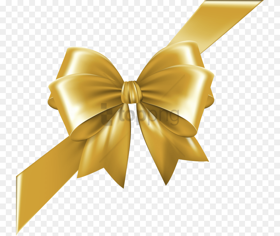 Gold Christmas Bow Gold Ribbon Bow, Accessories, Formal Wear, Tie, Appliance Png