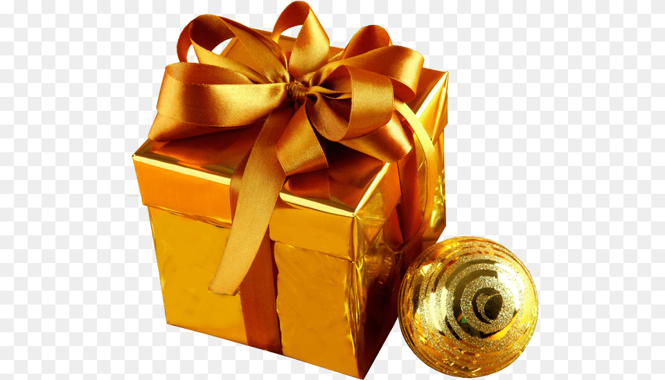 Gold Christmas Gift Image Images Christmas Present Background, Accessories, Bag, Handbag Free Transparent Png