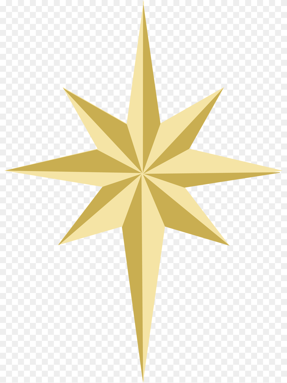 Gold Christmas Star, Star Symbol, Symbol, Cross Free Png Download