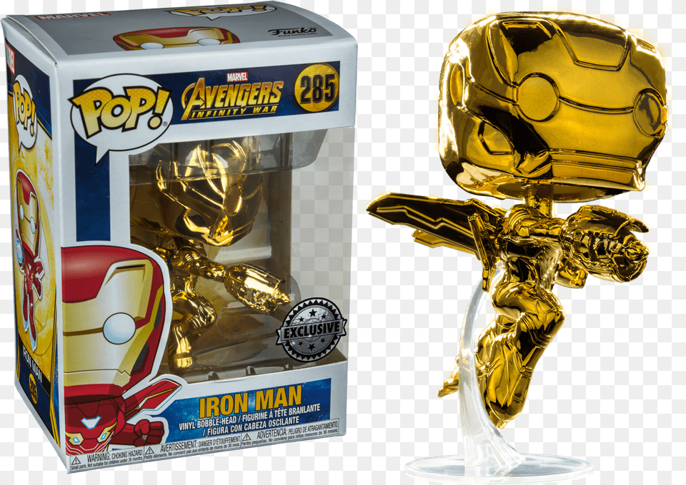 Gold Chrome Iron Man Pop, Helmet, Adult, Bride, Female Png Image