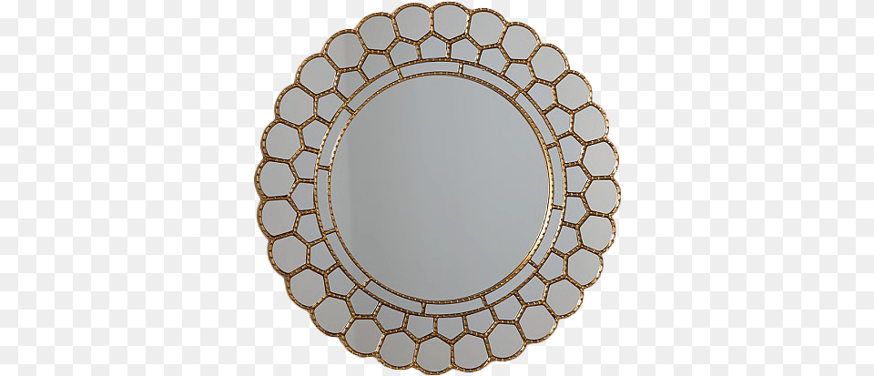 Gold Circle Blossom Mirror Mirror, Photography, Oval Free Png