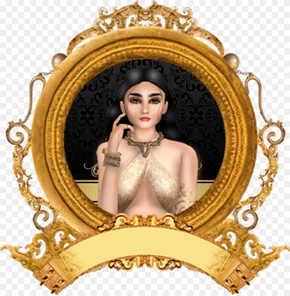 Gold Circle Frame Free Transparent Png