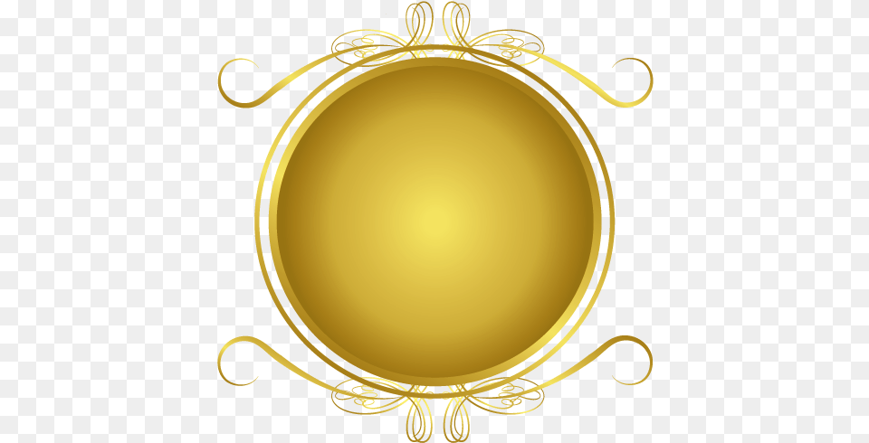 Gold Circle Logo Template, Oval Free Transparent Png