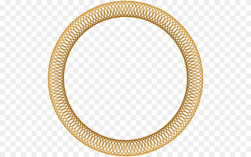 Gold Circular Border, Oval Png Image