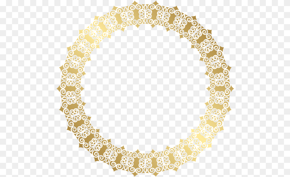 Gold Circular Border Dream Gold Transparent Circle Golden Border, Oval, Pattern, Accessories, Person Png