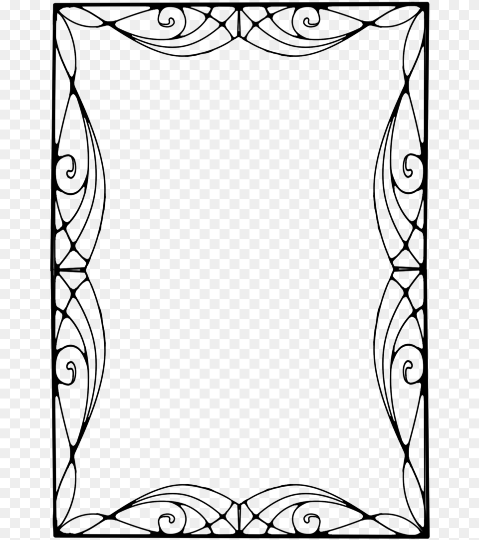 Gold Clipart Art Deco Pattern Border Art Nouveau, Gray Png Image