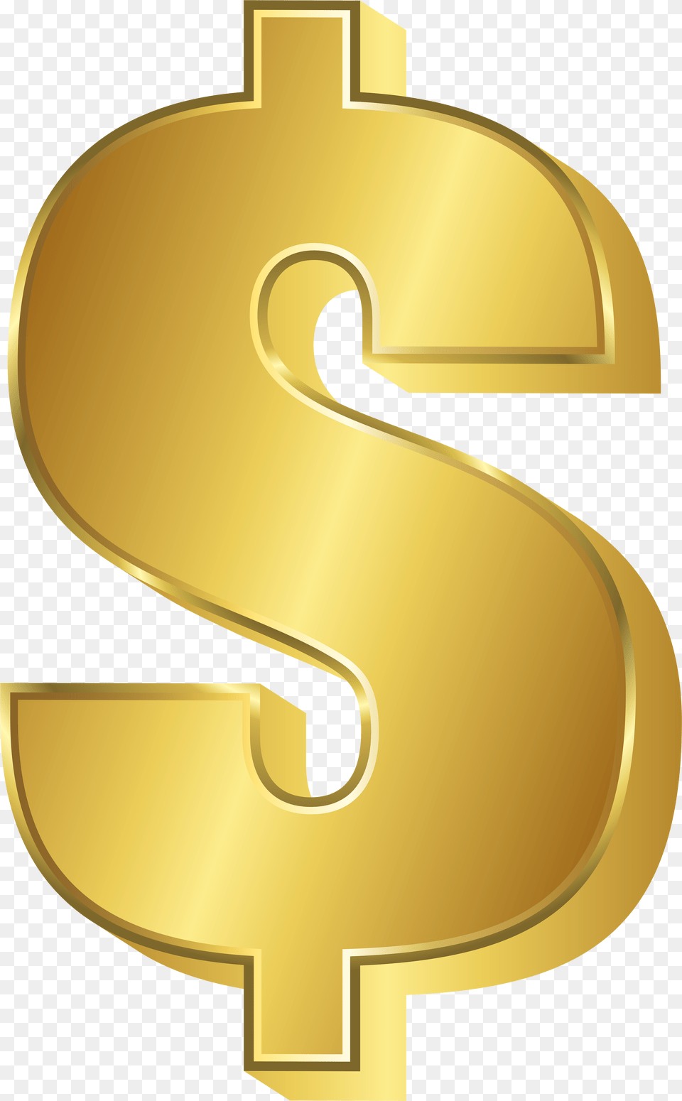 Gold Clipart Gold Dollar Sign Clipart, Number, Symbol, Text, Cross Png
