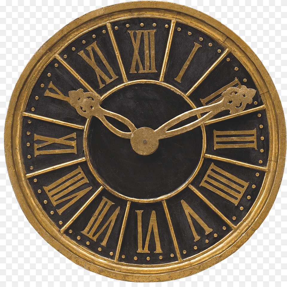 Gold Clock Gold Wall Clock Free Transparent Png