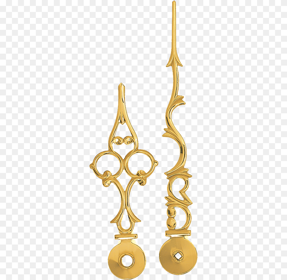 Gold Clock Hand, Accessories, Earring, Jewelry, Candle Png Image
