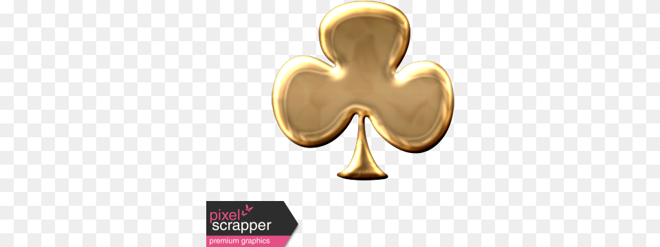 Gold Clover Shape Graphic By Marisa Lerin Pixel Scrapper Illustration, Accessories, Earring, Jewelry, Smoke Pipe Free Transparent Png