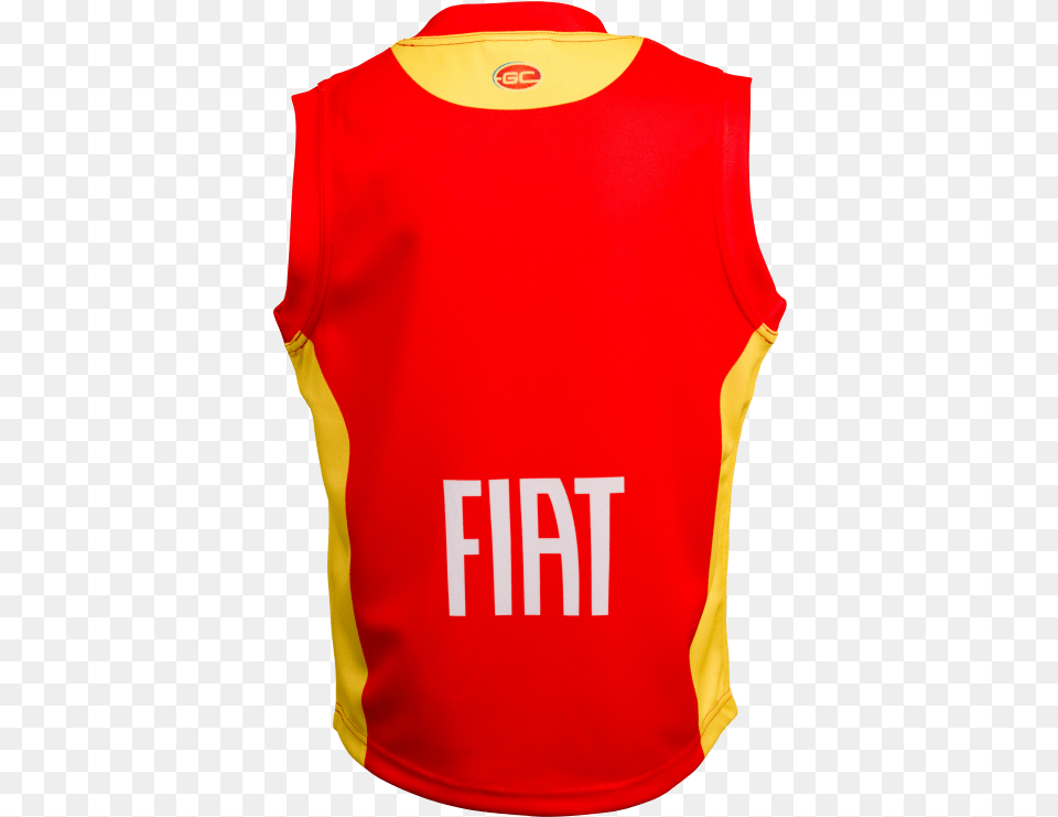 Gold Coast Suns 2016 Kids On Field Home Guernsey Active Tank, Bib, Clothing, Person, Vest Free Png Download