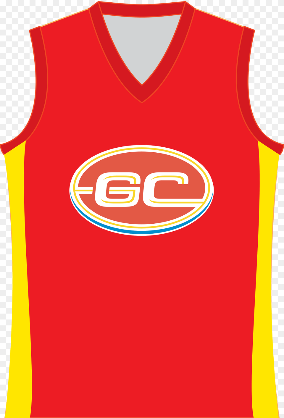 Gold Coast Suns Footy Jumper, Clothing, Shirt Png Image