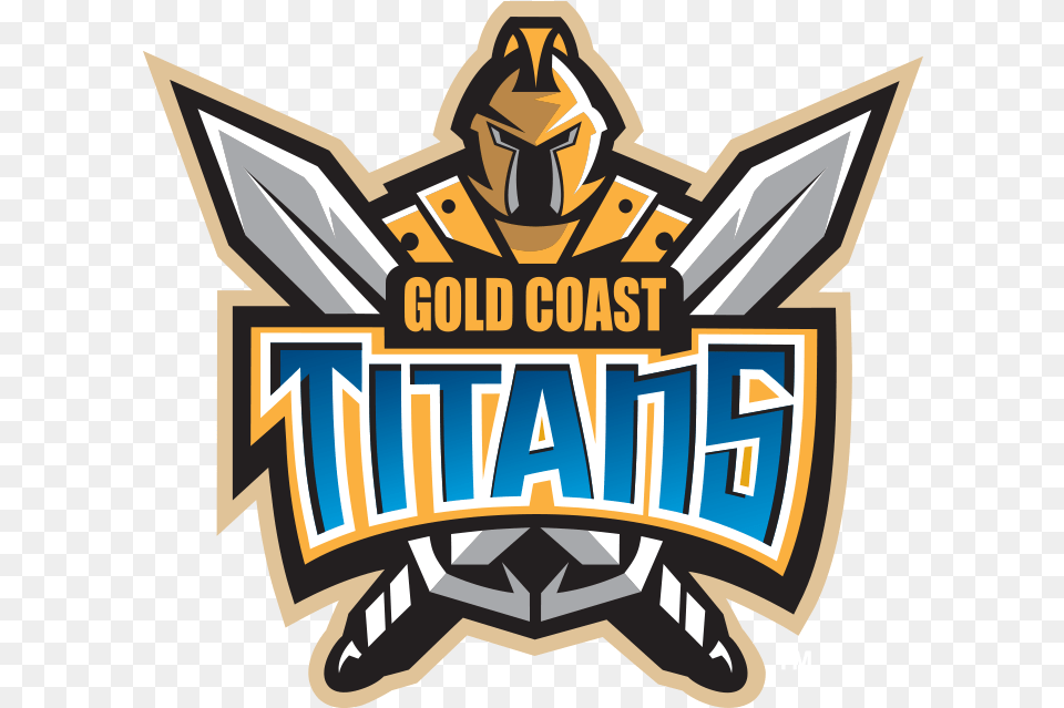 Gold Coast Titans Logo Emblem, Badge, Symbol, Dynamite, Weapon Png