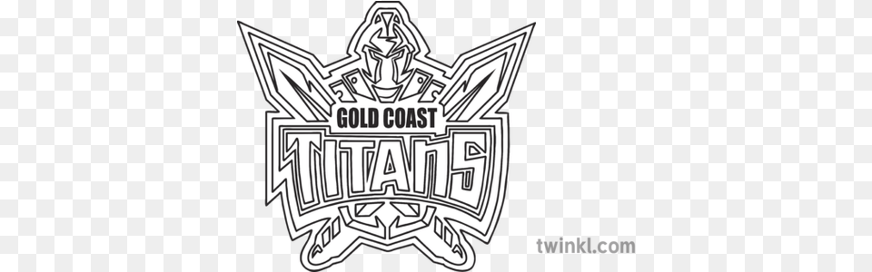 Gold Coast Titans National Rugby League Team Logo Sports Automotive Decal, Badge, Emblem, Symbol, Food Free Png