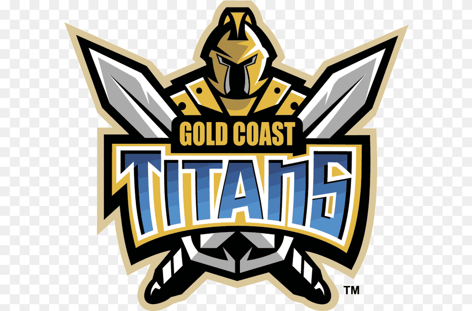 Gold Coast Titans Primary Logo Gold Coast Titans Logo, Emblem, Symbol, Badge, Dynamite Free Png Download