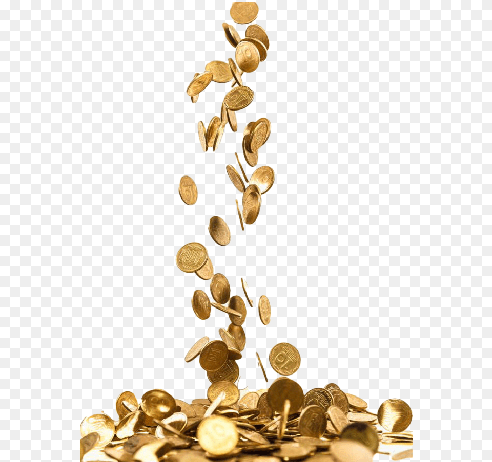 Gold Coin All Gold Coins Falling, Bronze, Treasure, Money Png