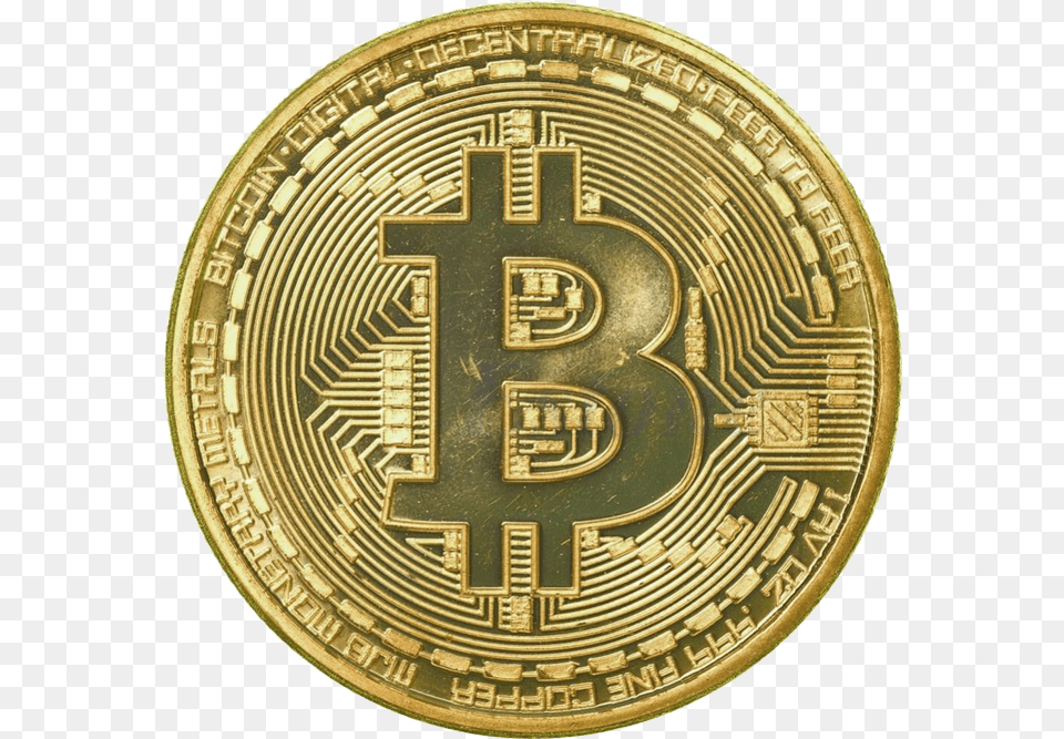 Gold Coin Hd Bitcoin Coin White Background, Money Png Image