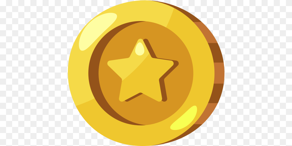 Gold Coin Icon, Star Symbol, Symbol Free Transparent Png