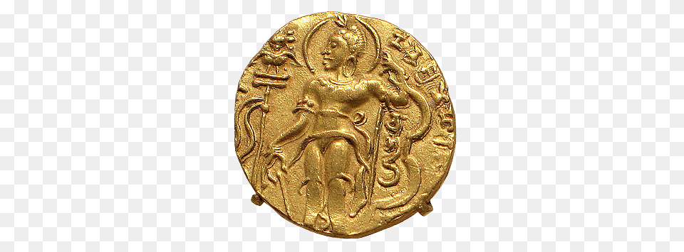 Gold Coin King Chandragupta Ii, Bronze, Treasure Free Png