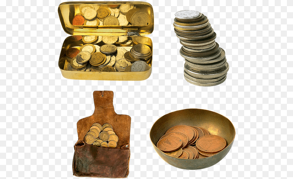 Gold Coins, Treasure, Coin, Money Png Image